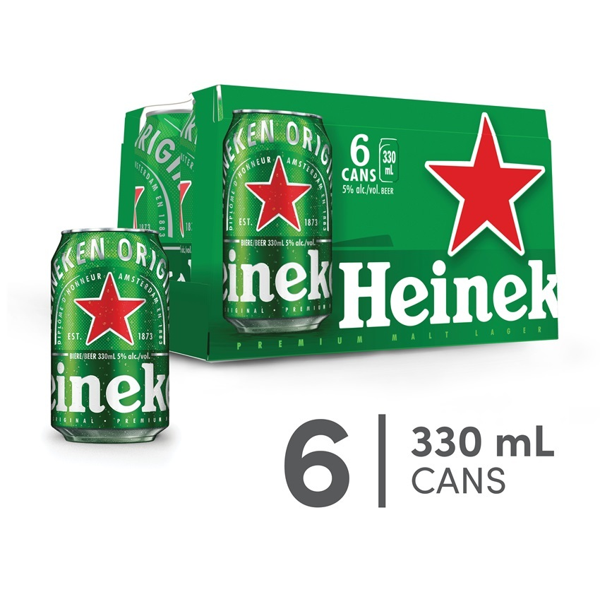 HEINEKEN NV 6 X Can 330 ml 