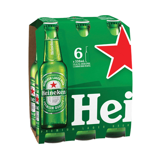 HEINEKEN NV 6 X Bottle 330 ml 
