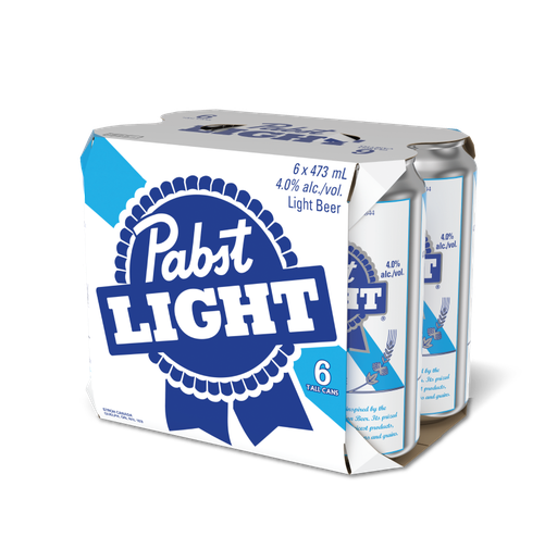 PABST BLUE RIBBON LIGHT 6 X Can 473 ml 