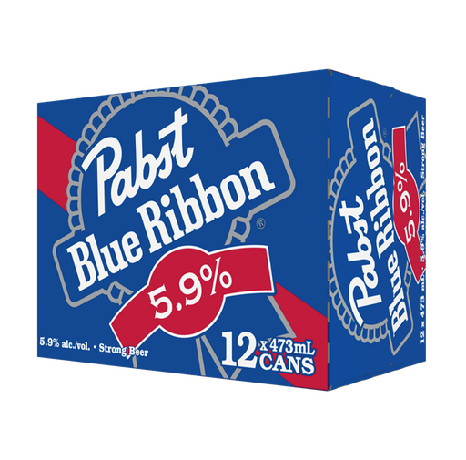PABST BLUE RIBBON 5.9 12 X Can 473 ml 