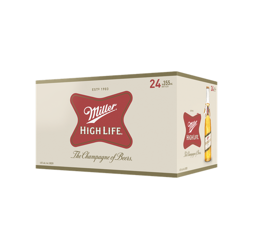 MILLER HIGH LIFE 24 X Bottle 355 ml 