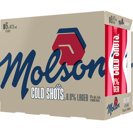 MOLSON COLD SHOTS 6 X Can 473 ml 