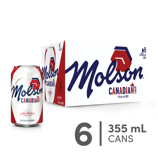 MOLSON CANADIAN 6 X Can 355 ml 
