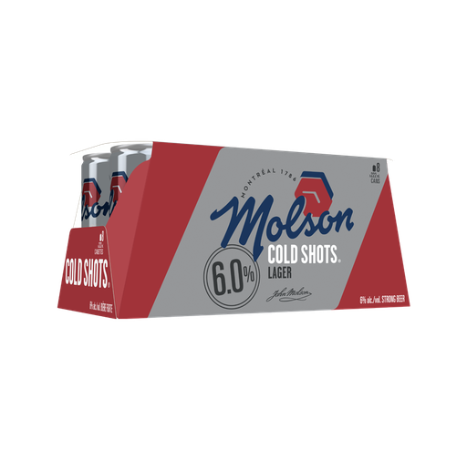 MOLSON COLD SHOTS 8 X Can 222 ml 