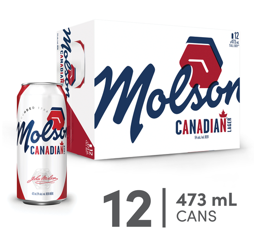 MOLSON CANADIAN 12 X Can 473 ml 
