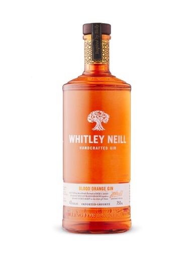 [14754] Whitley Neill Handcrafted Blood Orange Gin - 750 ml bottle