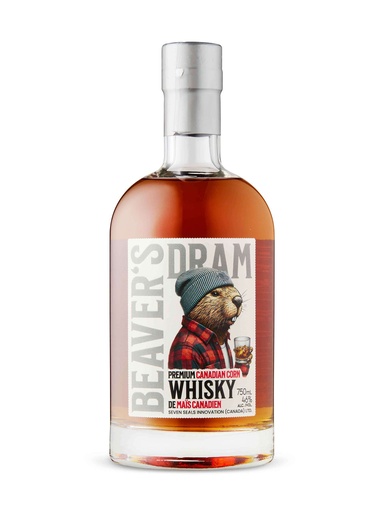 [46048] Beaver's Dram Premium Northern Corn Whisky - 750 ml bottle