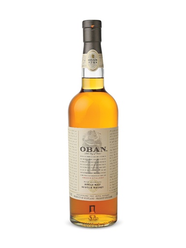 [243824] Oban 14 Year Old Single Malt Scotch Whisky - 750 ml bottle