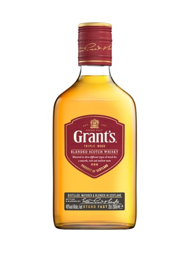 [476382] Grant's Triple Wood Blended Scotch Whisky - 200 ml bottle