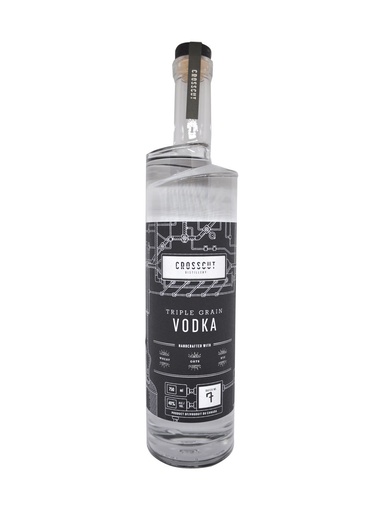 [23534] Crosscut Distillery Triple Grain Vodka - 750 ml bottle