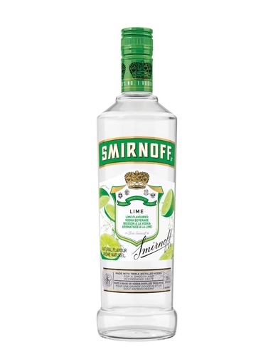 [381970] Smirnoff Lime Flavoured Vodka - 750 ml bottle