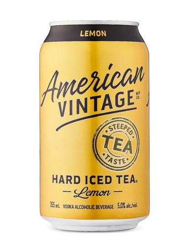 [444497] American Vintage Lemon Hard Iced Tea - 6 x 355 ml can