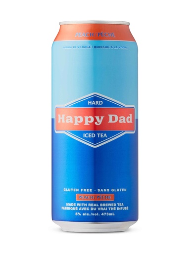 [42505] Happy Dad Hard Iced Tea Peach - 473 ml can