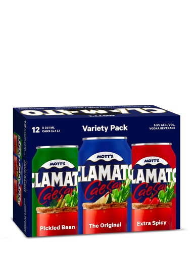 [31290] Mott's Clamato Caesar Variety Pack - 12 x 341 ml can
