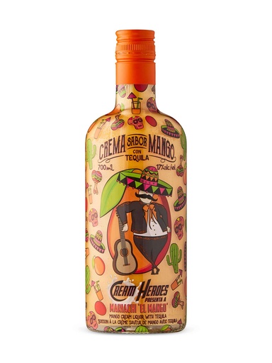 [44228] Cream Heroes Mariachi 'El Mango' Tequila Cream - 700 ml bottle