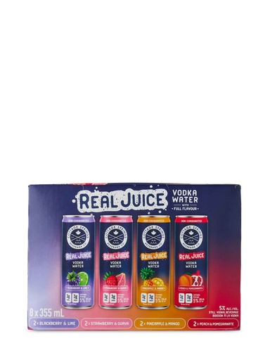 [42413] Cottage Spring Real Juice Vodka Water 8pk - 8 x 355 ml can