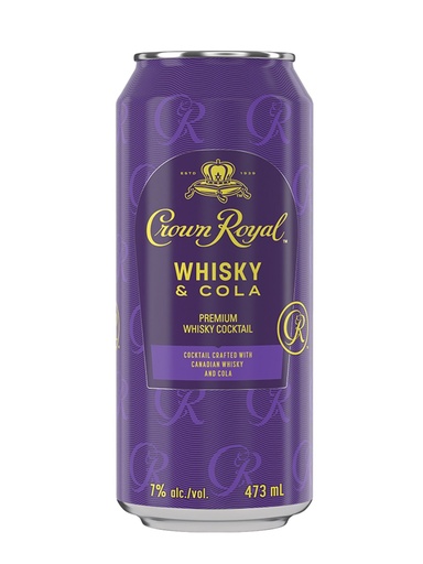 [19303] Crown Royal Whisky & Cola - 473 ml can