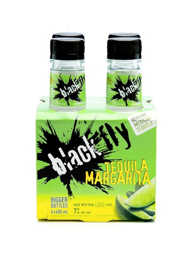[225771] Black Fly Tequila Margarita (PET) - 4 x 400 ml bottle