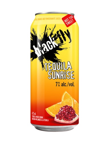[31250] Black Fly Tequila Sunrise Cocktail in a Can - 473 ml can