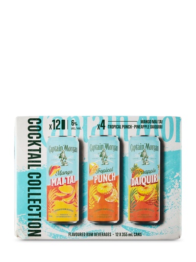 [36619] Captain Morgan Cocktail Collection Pack - 12 x 355 ml can