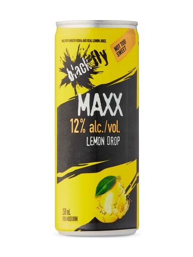 [42314] Blackfly Maxx Vodka Lemon Drop - 250 ml can