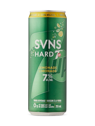 [37117] SVNS Hard 7UP Lemonade - 355 ml can