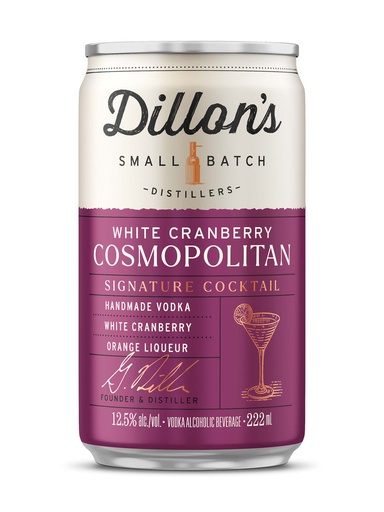 [42420] Dillon's White Cranberry Cosmopolitan - 222 ml can