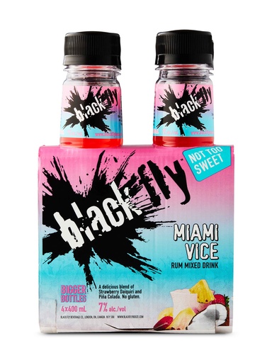 [42305] Black Fly Rum Miami Vice - 4 x 400 ml bottle