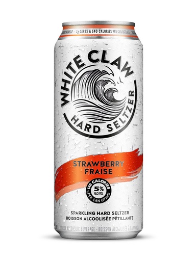 [36609] White Claw Strawberry - 473 ml can