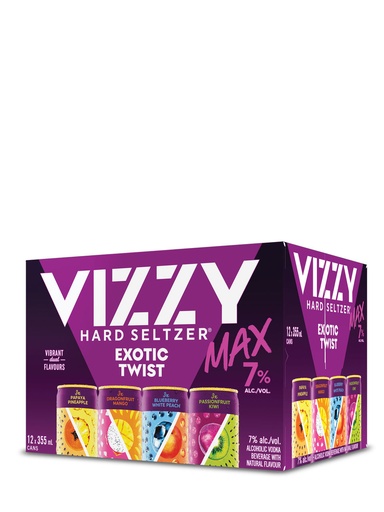 [36617] Vizzy Max Exotic Twist Variety Pack - 12 x 355 ml can