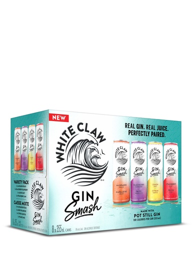[42355] White Claw Gin Smash 8pk - 8 x 355 ml can