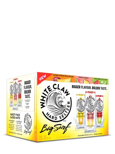 [42641] White Claw Big Surf Paradise 12 Pack - 12 x 355 ml can