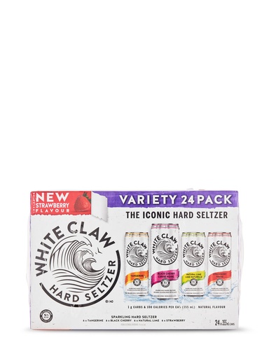 [37651] White Claw Variety 24 Pack - 24 x 355 ml can