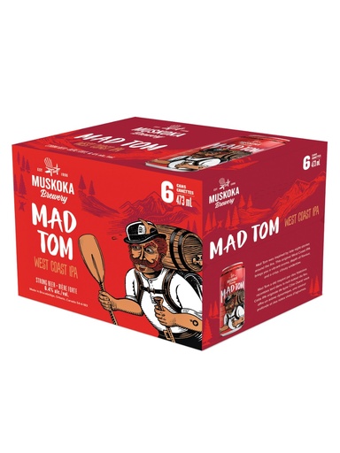 [14989] Muskoka Mad Tom IPA - 6 x 473 ml can