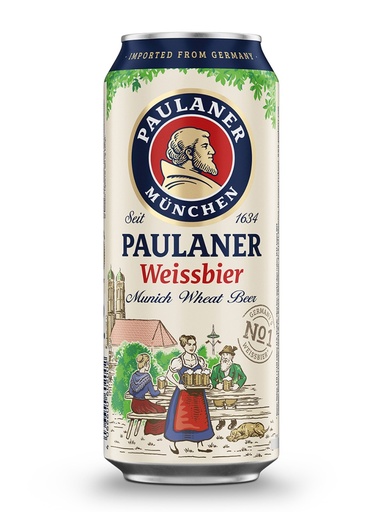 [337881] Paulaner Hefe-Weissbier - 500 ml can