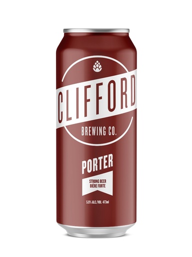 [481143] Clifford Brewing Porter - 473 ml can