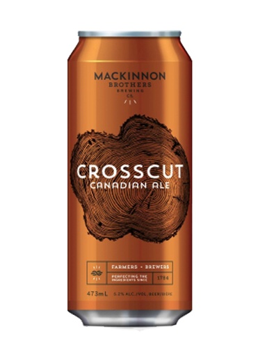 [414870] Mackinnon Brewing Crosscut Canadian Ale - 473 ml can