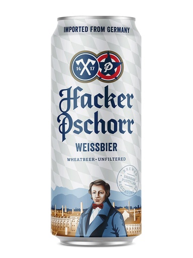 [17289] Hacker Pschorr Weisse Bier - 500 ml can
