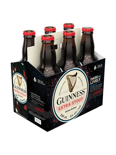 [30575] Guinness Extra Stout - 6 x 330 ml bottle