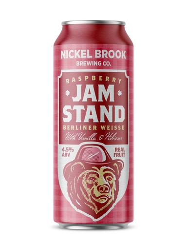 [27494] Nickel Brook Jam Stand Raspberry with Vanilla & Hibiscus - 473 ml can