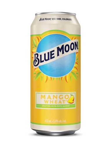 [37300] Blue Moon Mango Wheat - 473 ml can