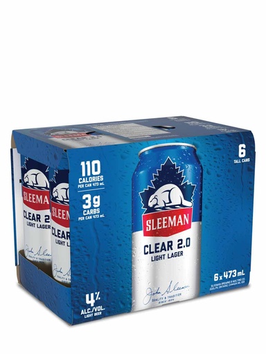 [486142] Sleeman Clear 2.0 - 6 x 473 ml can