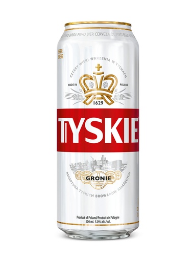 [409581] Tyskie Beer - 500 ml can