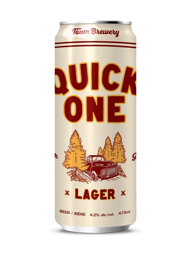 [31586] Town Brewery Quick One Lager - 473 ml can