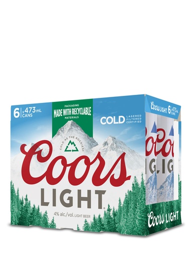 [300681] Coors Light - 6 x 473 ml can