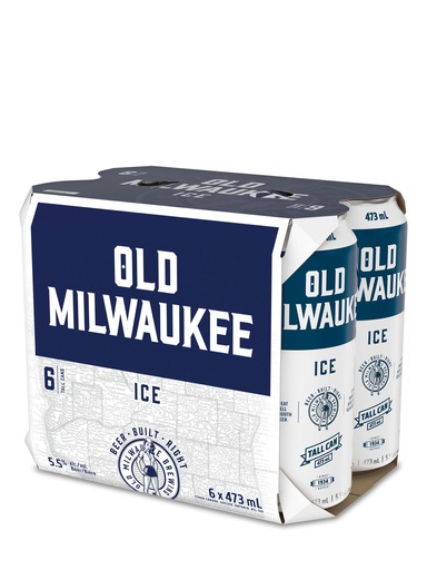 [15400] Old Milwaukee Ice - 6 x 473 ml can