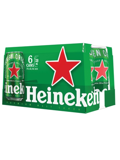 [71126] Heineken - 6 x 330 ml can