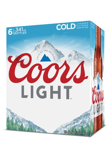 [906560] Coors Light - 6 x 341 ml bottle