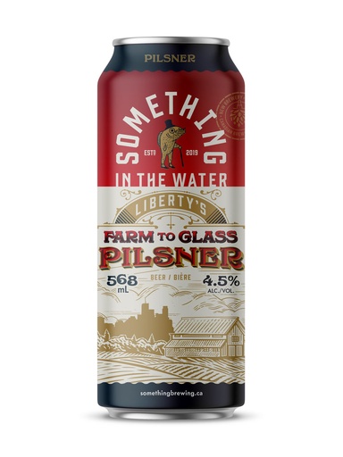 [38382] Something in the water Liberty's Farm to Glass Pilsner - 568 ml can
