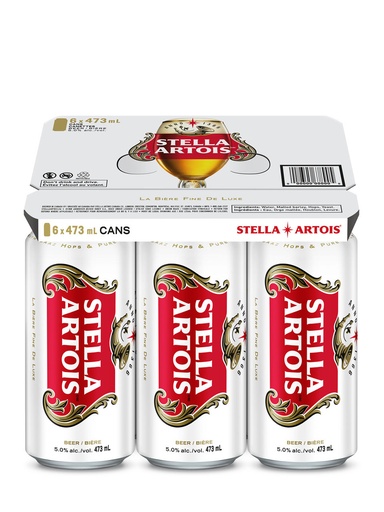 [17819] Stella Artois - 6 x 473 ml can
